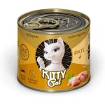 Nuem - kitty cat pat poulet 6 x 200 g, nourriture humide pour chat, sans crales, avec taurine, huile ...