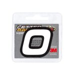 Lettres adh�sives - 4r quattroerre. it - num�ro 0 - cuir ecologique - 45 mm - blanc