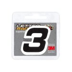 Num�ro adh�sif 3 pour v�tements, noir, 45 mm