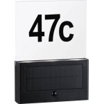 Num�ro de maison ext�rieur solaire neda ip44 3000k pir anthracite