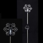Objet d�coratif - flocon solaire - blanc froid - 85 cm - jardin - ext�rieur