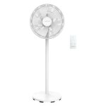 Oceanic ventilateur de pied - 50 w -  40 cm - 3 vitesses - oscillant - inclinable - blanc