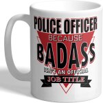 Officier de police de betteraves - parce que badass n'est pas un titre de poste officiel - mug