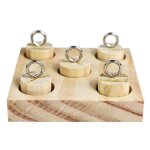 Oiseau perroquet jouets educatifs colonne enfichable en bois, bricolage jack boule a trou rond, d�veloppement ...