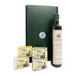 Oleum comitis - coffret huile d'olive extra vierge flacon 750 ml et 4 savons naturels Oleum comitis - coffret huile d'olive extra vierge flacon 750 ml et 4 savons naturels