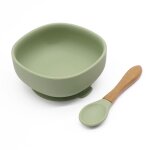 Olives sbw - 24 - bol d'alimentation en silicone pour bb, vaisselle de table, cuillre etanche, antidrapant ...