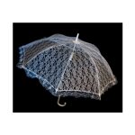 Ombrelle dentelle 82x70cm blanc