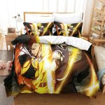 One - punch - man chambre d��coration ensemble de literie motif imprim�� d ultra doux housse de couette ...