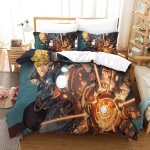 One - punch - man housse de couette �� th��me imprim��e en d ensemble de literie en microfibre douce ...