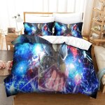 One - punch - man parure de lit imprim��e en d pi��ces, housse de couette en polycoton douce et confortable, ...