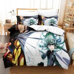 One - punch - man parure de lit motif anime d, en microfibre douce parure de lit avec housse de couette ...