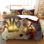 One - punch - man parure de lit pi��ces pour anime impression d housse de couette en microfibre avec ...