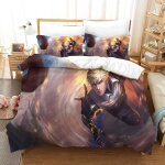 One - punch - man parure de lit pi��ces �� anime th��me imprim�� en d, avec housse de couette �� fermeture ...