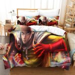 One - punch - man th��me d'impression d housse de couette en microfibre douce ensemble de literie pi��ces ...
