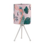 Onli flamingo lampe de table tr�pied avec abat - jour rond, rose