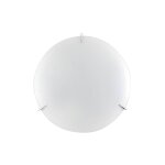 Onli nail plafonnier affleurant a 2 lumi�res de 40 cm, abat - jour en verre opale