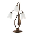 Onli sonia lampe de table en verre, abat - jour en verre, 3x e14