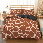 L��opard housse de couette x cm avec taie d'oreiller xcm, pi��ces parure de lit microfibre avec fermeture ...