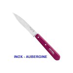 Opinel couteau d'office n112 lame lisse inox ou carbone / couleur au choix