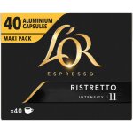 L'or espresso cafe ristretto intensite 11 - 40 capsules en aluminium
