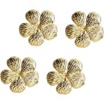 (or)rond de serviette de table, rond de serviette a fleurs blanches lot de 12 rond de serviette noel ...