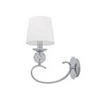 Appliquer ordo�ez 1xe14 chrome blanc ecran 34x15x25 cm