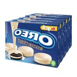 Oreo witte chocolade biscuits croustillants 5x246g - g�teaux fourr�s au go�t unique, snack gourmand et ...