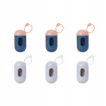 Organisateur de distributeur de sacs poubelle pour animaux de compagnie 6 x (multi)