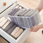 Organisateur de tiroir, bo�te de rangement pliable en maille 3 pi�ces, organisateur de sous - v�tements ...