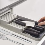 Organisateur de tiroir � couverts de cuisine � double couche, plateau de rangement pour le rangement ...