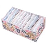 Organisateurs de tiroirs pliables, diviseurs de placard pliables de chambre � coucher, bo�te de rangement ...