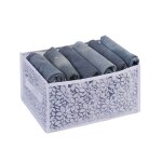 Organisateur de tiroir pliable pour sous - v�tements, bo�te de rangement en maille pour sous - v�tements, ...