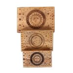 Origen home decor cajas sol y luna 3 u cajas y joyeros caja marr�n - 9x25x17cm