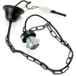 Orion lightstyle suspension de cha�ne noire avec douille e27 - 100 cm - anneau � vis.