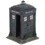 Ornement d'aquarium, d�coration de poste de police en r�sine pour aquarium, cachette de poissons stables ...