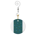 Ornements de nol brindilles d'pinette verte - parfum d'un motif forestier en cramique avec crochet ...