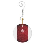 Ornements de noël flocon de neige sur l'eau rouge blanche neige conte de fées noël vintage en céramique ... Ornements de noël flocon de neige sur l'eau rouge blanche neige conte de fées noël vintage en céramique ...