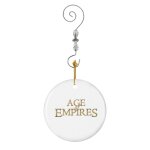 Ornements de nol jeu rtro age of empires en cramique avec crochet et cristal - dcorations pour sapin ...