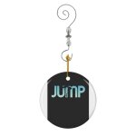 Ornements de nol saut en parachute, base jump, amour sauter en cramique avec crochet et cristal - dcoration ...