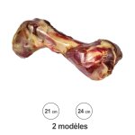 Os de jambon serrano pour chien 24 cm ( grande taille ) avec viande