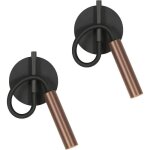 Osairous appliques murales int�rieures led 4w, lot de 2 lampes de chevet 3000k blanc chaud pour chambre, ...