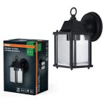 Osram luminaire ext�rieur endura classic s e27 noir, aluminium, verre, ip43, sans ampoule.