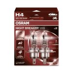 Osram night breaker 220 h4 car halogen bulb 2 pc(s) Osram night breaker 220 h4 car halogen bulb 2 pc(s)