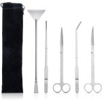 Outil aquarium 5 pi�ces en acier inoxydable, kits pour aquariophile d�butant, entretien aquarium avec ...