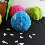 Outil de nettoyage de balle en microfibre, jouet pour animaux de compagnie, balle roulante automatique, ...