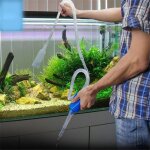 Outil de nettoyage manuel d'aquarium, siphon, tuyau d'aspiration de gravier, filtre r�servoir de poisson, ...