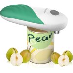 Ouvre - bo�te electrique � bord lisse one touch haushof, ouvre - bocal automatique avec fonction d�marrage ...