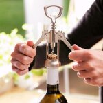 Ouvre - bouteille en acier inoxydable, type d'aile, tire - bouchon en mtal, extracteur de lige