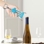Ouvre - bouteille en alliage, tire - bouchon a ailes robuste, ouvre - bouteille multifonctionnel pour ...