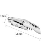 Ouvre - bouteille de bire en acier inoxydable, tire - bouchon de serveurs professionnels, etui en cuir, ...